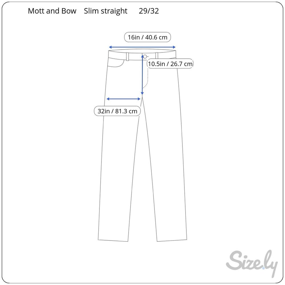 Mott & Bow Slim Fit Jeans Stretch Denim Mens Dark Blue Cotton Pants - Picture 3 of 6